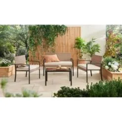 ALFRESCO LIVING Valencia Sofa Set 4pc