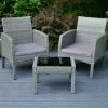 ALFRESCO LIVING Sorrento Armchair Bistro Set 3pc -Garden Furniture Shop 379445 sorrento 3 piece armchair bistro set