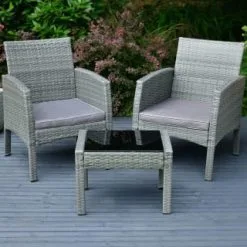 ALFRESCO LIVING Sorrento Armchair Bistro Set 3pc