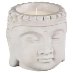 B&M Tranquil Garden Buddha Head Candle