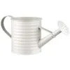 B&M Ribbed Matt Watering Can - Cream -Garden Furniture Shop 379772 simply garden ribbed tin watering can white