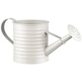 B&M Ribbed Matt Watering Can - Cream 3 B&M Ribbed Matt Watering Can - Cream