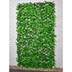 Bloom Solar Powered Expanding Artificial Leaf Trellis 200 X 100cm -Garden Furniture Shop 379978 expanding leafy trellis 100 leds 2x1m 3