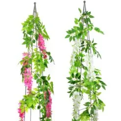 B&M Artificial Wisteria Garland 180cm - Pink -Garden Furniture Shop 379981 180cm artificial wisteria garland main