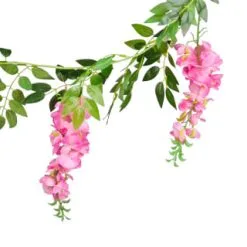 B&M Artificial Wisteria Garland 180cm - Pink -Garden Furniture Shop 379981 wisteria garland 180cm pink 2