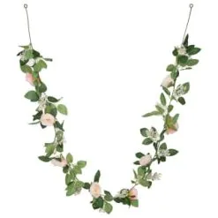Mason & Jones - Gardening Specialists Artificial Rose Garland 180cm - Pink