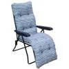 B&M Padded Multi-Position Relaxer - Navy -Garden Furniture Shop 380082 padded multi position relaxer navy1