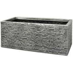 B&M Slate Effect Trough Planter