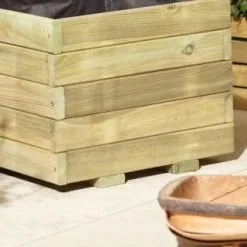 Rowlinson Aston Square Lattice Planter -Garden Furniture Shop 385864 aston square planter with lattice 4
