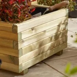 Rowlinson Astmoor Rectangular Planter - 30 X 50 X 27cm -Garden Furniture Shop 385867 astmoor rectangular planter 3