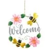 B&M Welcome Metal Wreath - Bee -Garden Furniture Shop 392755 welcome wreath bee