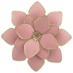B&M Flower Wall Plaques 2pk - Pink -Garden Furniture Shop 392757 2pk metal wall flowers pink 3