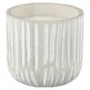 B&M Grey Cement Candle -Garden Furniture Shop 392774 grey cement candle with lines