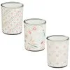 B&M Boho Garden Mini Printed Candles 3pk -Garden Furniture Shop 392778 3pk mini printed candles