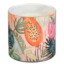 B&M Printed Candle With Gold Lid -Garden Furniture Shop 392779 printed candle with gold lid 2