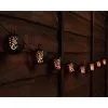 Mason & Jones - Gardening Specialists Morocco Solar Powered String Lights 8pk - Flame Effect -Garden Furniture Shop 392882 8pk morocco solar powered string lights
