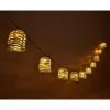 B&M 10 Solar Rattan Effect String Lights -Garden Furniture Shop 392921 10 solar rattan effect string lights