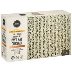 Mason & Jones - Solar Specialists Solar Powered Artificial Ivy Leaf Curtain 180 X 180cm -Garden Furniture Shop 392924 180x180cm solar artificial ivy leaf curtain 5