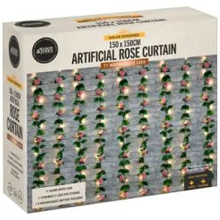 Mason & Jones - Solar Specialists Artificial Rose Solar Curtain -Garden Furniture Shop 392925 150x150cm artificial rose solar curtain 3