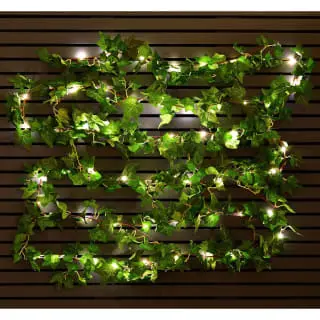 Mason & Jones - Solar Specialists Solar Powered Artificial Ivy Garland 5m 3 Mason & Jones - Solar Specialists Solar Powered Artificial Ivy Garland 5m
