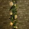 Mason & Jones - Solar Specialists Artificial Rose Solar Garland -Garden Furniture Shop 392943 200cm artificial rose solar garland