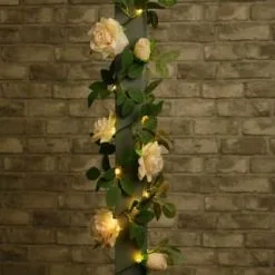 Mason & Jones - Solar Specialists Artificial Rose Solar Garland