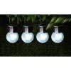 Mason & Jones - Solar Specialists Crackle Glass Hanging Solar Lights 4pk