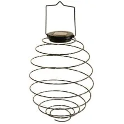 B&M Solar Powered Spiral Lantern - Black