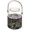 B&M Urban Eden Glass & Metal Jar - Black -Garden Furniture Shop 393039 urban edan metal and glass jar black