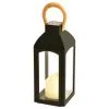 Mason & Jones - Solar Specialists Solar Powered Wooden Effect Handle Lantern 1 Mason & Jones - Solar Specialists Solar Powered Wooden Effect Handle Lantern -Garden Furniture Shop 393040 solar powered wooden effect handle lantern with flame effect candle 2