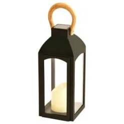 Garden Furniture Shop 30 Mason & Jones - Solar Specialists Solar Powered Wooden Effect Handle Lantern