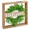 B&M Framed Foliage Solar Wall Plaque -Garden Furniture Shop 393045 urban eden solar wall plaque