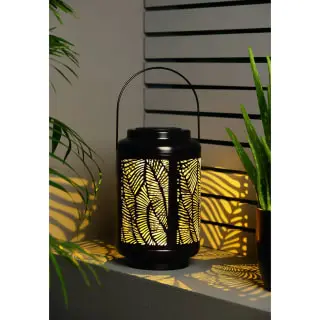 B&M Urban Eden Solar Powered Metal Lantern 3 B&M Urban Eden Solar Powered Metal Lantern - Image 2