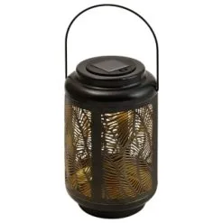 B&M Urban Eden Solar Powered Metal Lantern