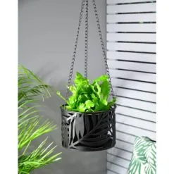 B&M Urban Eden Metal Hanging Planter -Garden Furniture Shop 393063 urban eden metal hanging planter1