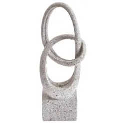 B&M Solar Sculpture With Micro LED - Light Grey