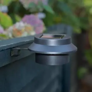 Mason & Jones - Solar Specialists Solar Powered Fence & Gutter Lights - Black 4pk 4 Mason & Jones - Solar Specialists Solar Powered Fence & Gutter Lights - Black 4pk - Image 2