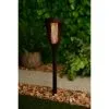 Mason & Jones - Solar Specialists Santorini Flame Effect Post Lights 3pk -Garden Furniture Shop 393326 3 pack santorini flame effect post lights
