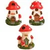 B&M Assorted Mushroom House Ornament With Glowing Solar Light 1 B&M Assorted Mushroom House Ornament With Glowing Solar Light -Garden Furniture Shop 393429 mushroom house ornament with glowing solar light group