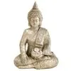 B&M Sitting Buddha Ornament With LED Light -Garden Furniture Shop 393431 sitting buddha ornament with cool white led 2