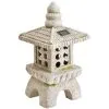 B&M Rustic Pagoda Ornament With Solar LED -Garden Furniture Shop 393435 rustic pagoda ornament with solar led 2