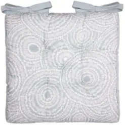 B&M Luxury Seat Pad - Light Blue Circle Print