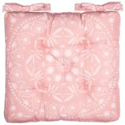 B&M Luxury Seat Pad - Pink Tropical Print