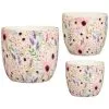 B&M Boho Garden Ceramic Plant Pots 3pk - Flowers -Garden Furniture Shop 393644 3pk boho garden ceramic plant pots flower