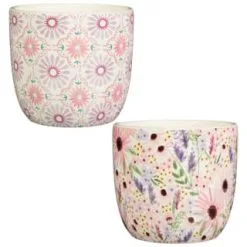 B&M Boho Garden Ceramic Plant Pots 3pk - Flowers -Garden Furniture Shop 393644 3pk boho garden ceramic plant pots group