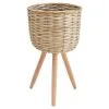 B&M Woven Washed Planter On Legs -Garden Furniture Shop 393656 woven washed planter on legs