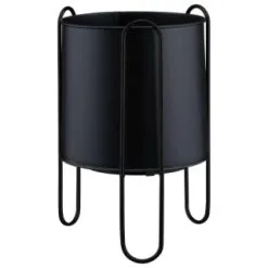 B&M New York Planter In Stand - Black
