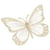 B&M Large Metal Butterfly Wall Art - Cream -Garden Furniture Shop 393683 large metal butterfly