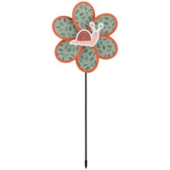 B&M Kids Insect Windmill Stakes 3pk -Garden Furniture Shop 393684 3pk kids windmills snail