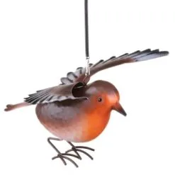 B&M Springy Hanging Bird - Brown -Garden Furniture Shop 393690 springy bird hanging brown 3